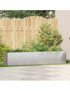 Fioriera 200x40x40 cm in Acciaio Inox 2