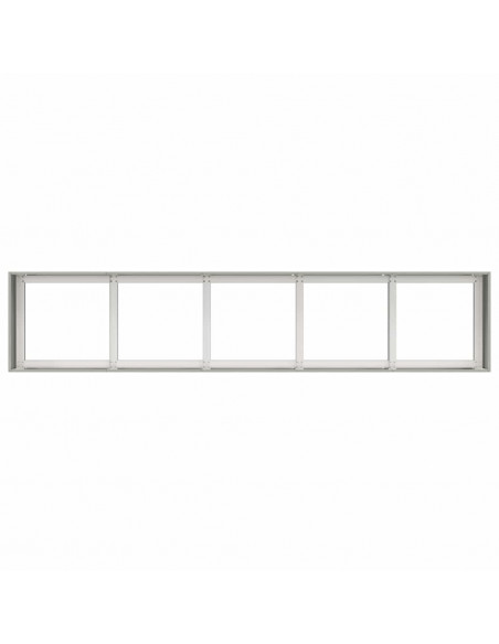 Fioriera 200x40x40 cm in Acciaio Inox