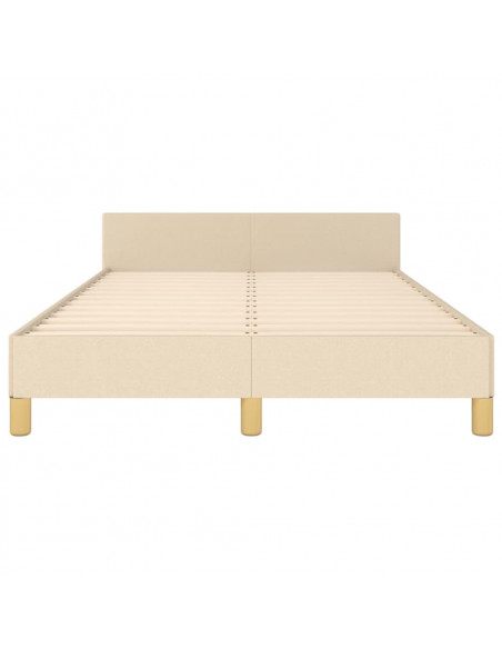 Giroletto con Testiera Crema 120x190 cm in Tessuto