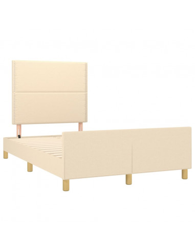 Giroletto con Testiera Crema 120x190 cm in Tessuto