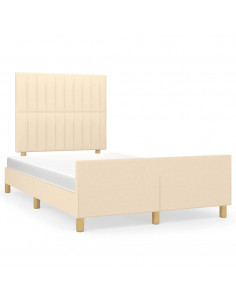 Giroletto con Testiera Crema 120x190 cm in Tessuto