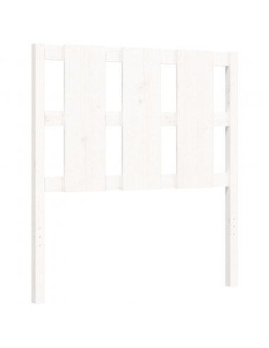 Giroletto con Testiera Bianco Small Single Legno Massello