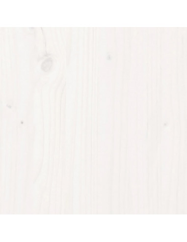 Giroletto con Testiera Bianco Small Single Legno Massello