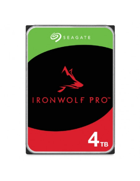 HD SEAGATE  IRON WOLF PRO SATA3 4TB 3.5" 7200 RPM  128mb cache 24x7 - NAS HDD - ST4000NT001- Gar. 5 anni/2Y SERVIZIO RESCUE
