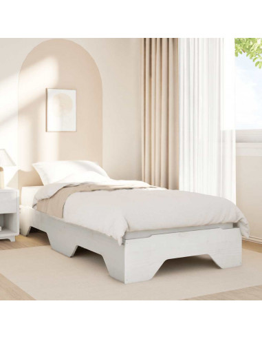 Giroletto senza Materasso Impilabile Bianco 75x190 cm Legno