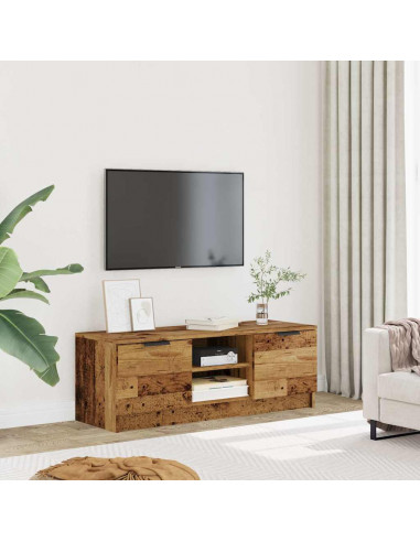Mobile Porta TV Legno Vecchio 102x35x36,5 cm Legno Multistrato