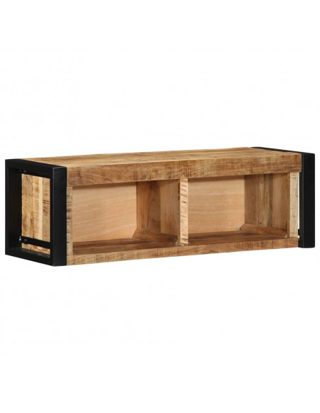 Mobile Porta TV 80x30x25 cm in Legno Massello di Mango Grezzo