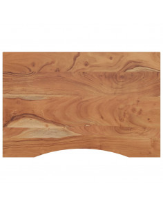 Piano Scrivania 90x60x2,5 cm Rettangolare Legno Massello Acacia