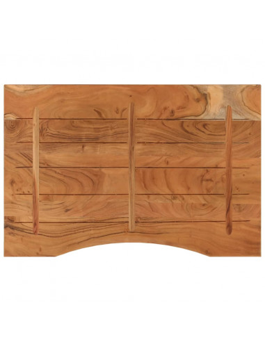 Piano Scrivania 90x60x2,5 cm Rettangolare Legno Massello Acacia