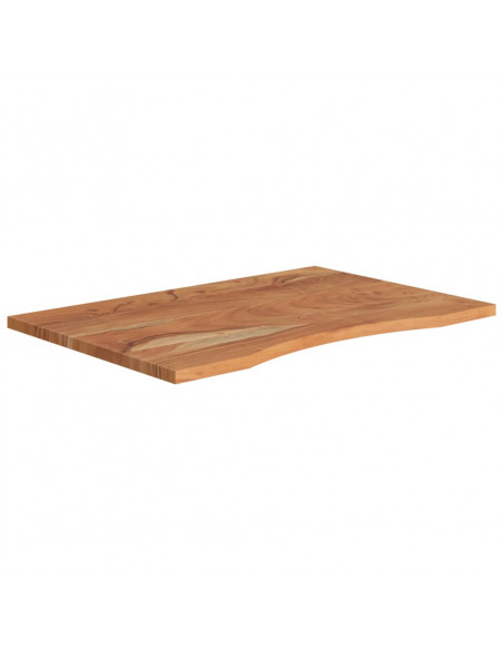 Piano Scrivania 80x60x2,5 cm Rettangolare Legno Massello Acacia