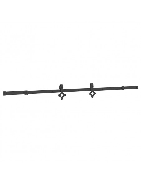 Porta Scorrevole con Set Hardware 95x210 cm Legno Massello Pino