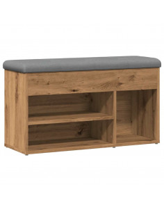 Scarpiera Rovere Artigianale 82x32x45,5 cm in Legno Multistrato