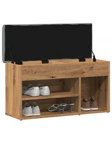Scarpiera Rovere Artigianale 82x32x45,5 cm in Legno Multistrato