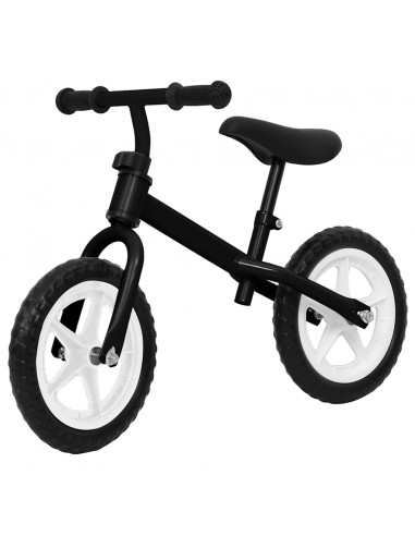 Bicicletta Senza Pedali con Ruote da 11 Pollici Nera