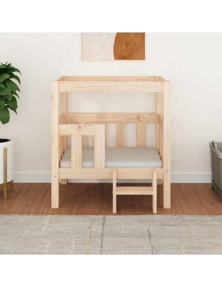 Cuccia per Cani 65,5x50,5x70 cm in Legno Massello di Pino