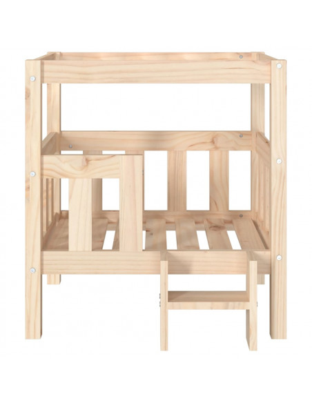 Cuccia per Cani 65,5x50,5x70 cm in Legno Massello di Pino
