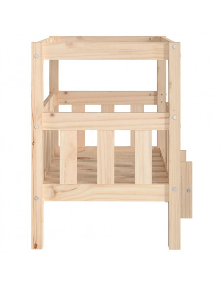 Cuccia per Cani 65,5x50,5x70 cm in Legno Massello di Pino