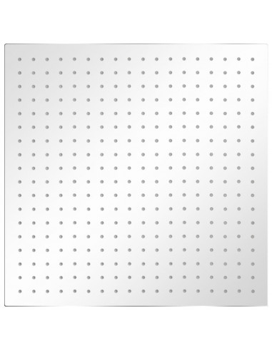 Soffione per Doccia a Pioggia 2 pz Acciaio Inossidabile 50x50cm