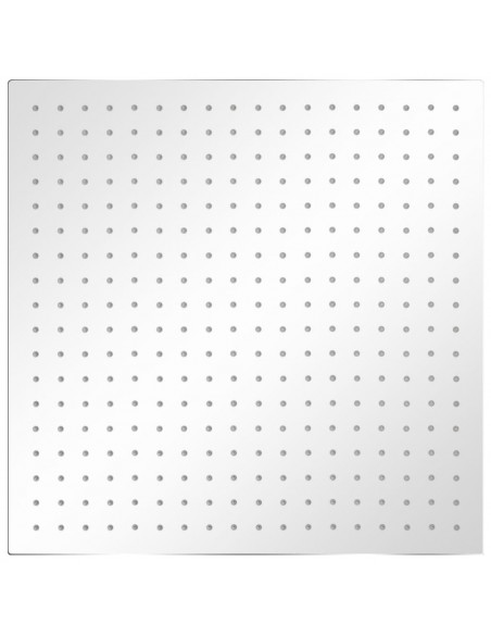 Soffione per Doccia a Pioggia 2 pz Acciaio Inossidabile 50x50cm