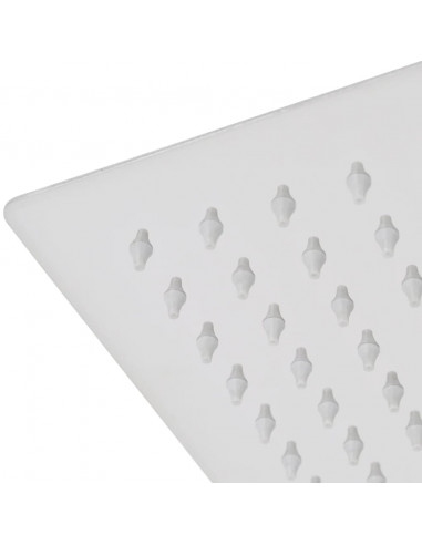 Soffione per Doccia a Pioggia 2 pz Acciaio Inossidabile 50x50cm