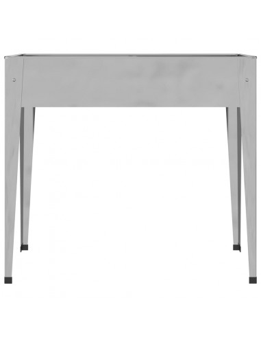 Fioriere da Giardino 2 pz Acciaio Zincato