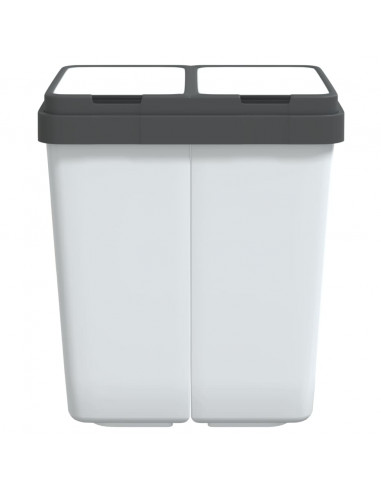 Cestino Doppio Bianco 2x25 L