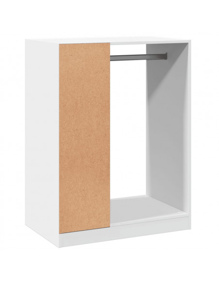 Armadio Bianco 77x48x102 cm in Legno Multistrato