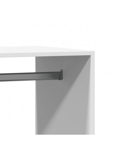 Armadio Bianco 77x48x102 cm in Legno Multistrato