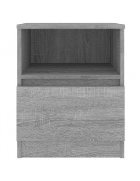 Comodini 2 pz Grigio Sonoma 40x40x50 cm in Legno Multistrato