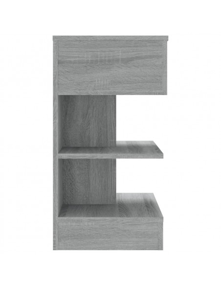 Comodini Grigio Sonoma 2 pz 40x35x65 cm in Legno Multistrato