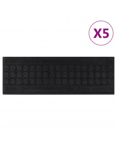 Tappetino per Scale 5 pz 25x75 cm in Gomma