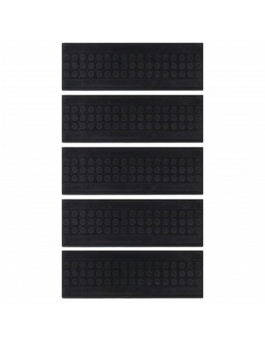 Tappetino per Scale 5 pz 25x75 cm in Gomma