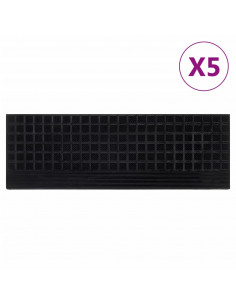 Tappetino per Scale 5 pz 25x75 cm in Gomma