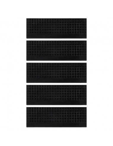 Tappetino per Scale 5 pz 25x75 cm in Gomma