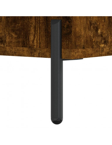 Comodino Rovere Fumo 40x35x47,5 cm in Legno Multistrato