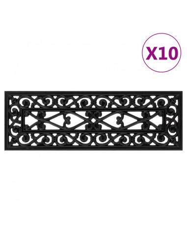 Tappetino per Scale 10 pz 25x75 cm in Gomma