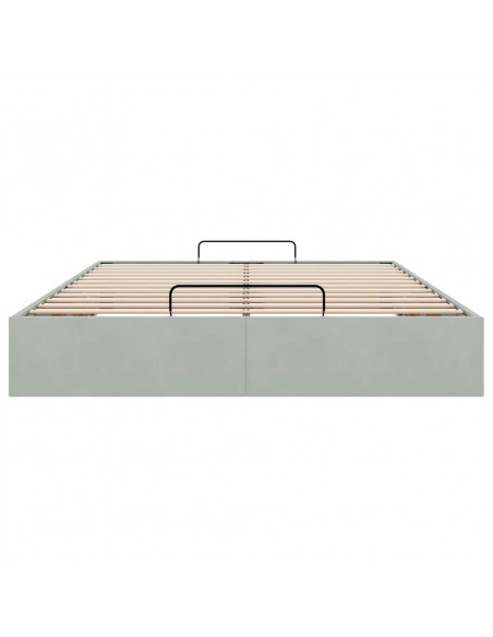 Struttura Letto Pouf senza Materasso 140x200 cm in Velluto