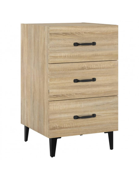 Comodino Rovere Sonoma 40x40x66 cm in Legno Multistrato