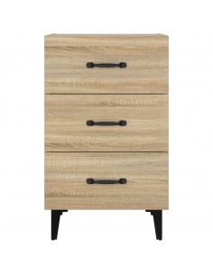 Comodino Rovere Sonoma 40x40x66 cm in Legno Multistrato 2