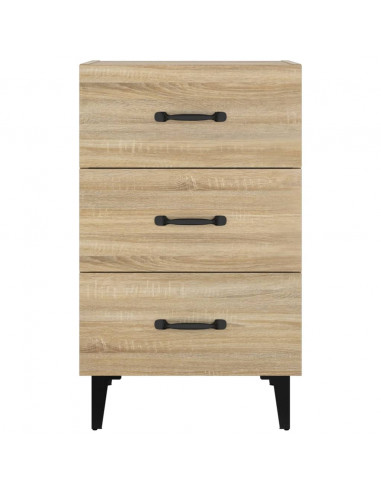 Comodino Rovere Sonoma 40x40x66 cm in Legno Multistrato