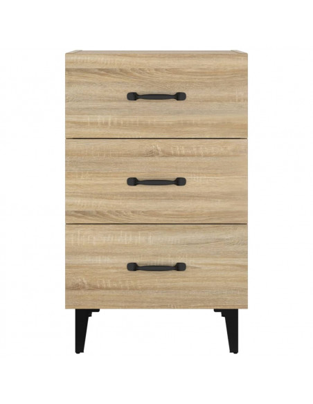 Comodino Rovere Sonoma 40x40x66 cm in Legno Multistrato