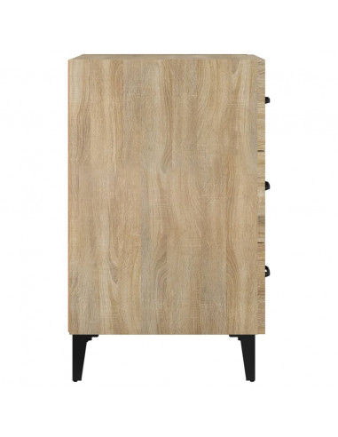 Comodino Rovere Sonoma 40x40x66 cm in Legno Multistrato