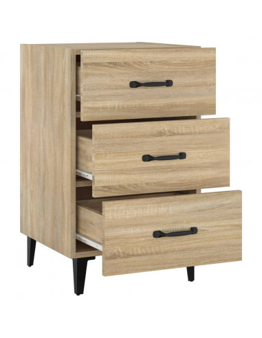 Comodino Rovere Sonoma 40x40x66 cm in Legno Multistrato