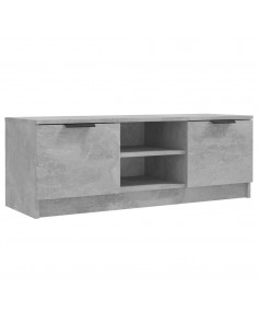 Mobile Porta TV Grigio Cemento 102x35x36,5 cm Legno Multistrato