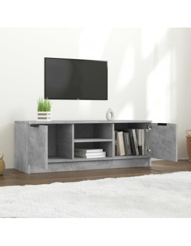 Mobile Porta TV Grigio Cemento 102x35x36,5 cm Legno Multistrato