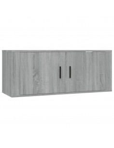 Mobile Porta TV a Parete grigio sonoma 100x34,5x40 cm
