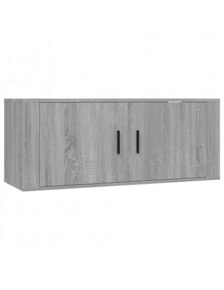 Mobile Porta TV a Parete grigio sonoma 100x34,5x40 cm