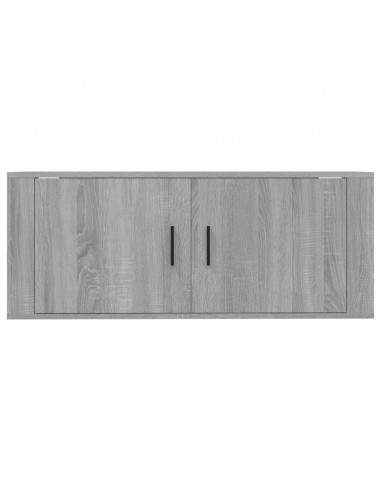 Mobile Porta TV a Parete grigio sonoma 100x34,5x40 cm