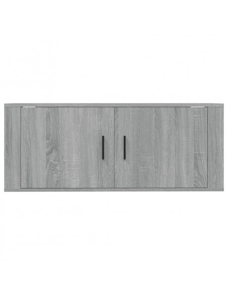 Mobile Porta TV a Parete grigio sonoma 100x34,5x40 cm