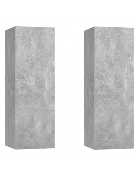 Set di Mobili Porta TV 6 pz Grigio Cemento in Legno Multistrato